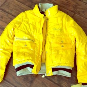 BRAND NEW - COOGI  yellow puffer jacket